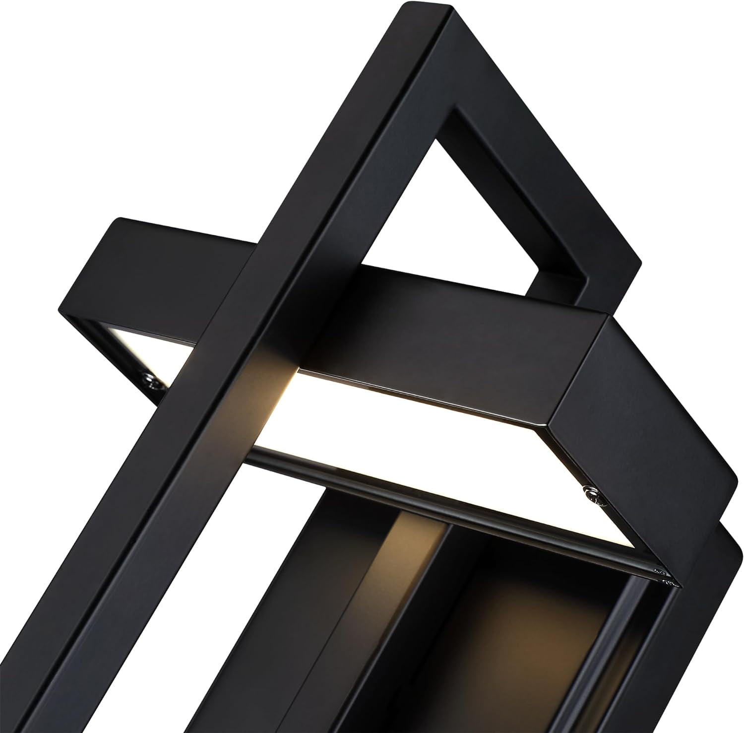 13.2"H LED Outdoor Wall Light Sconce, 2700K Soft Warm White, Bright 400 Lumens, Matte Black