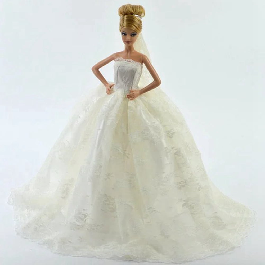 barbie wedding dress walmart