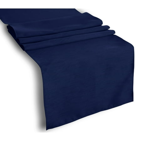 

Aiking Home (Pack of 2) Solid Faux Silk Table Runner Navy-Size 13 x108 - Ideal for Wedding Baby Shower Party Decor Thanksgiving Christmas or Special Event.