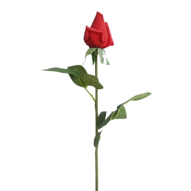 Injueey Tela Rose Bud Flores artificiales Simulación Decorativa Artificial Rose Flores falsas Hogar Boda Hotel Jardín Decoración Kits de decoración para fiestas rojo Injueey JJ16226-03