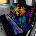 thumbnail image 2 of Psesaysky Neon Palm Tree Pattern Rear Seats Protectors for Women, 2pcs Back Seat Protectors Washable Dustproof Rear Seat Covers, 2 of 6