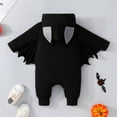 thumbnail image 5 of REDARER Toddler Halloween Romper Long Sleeve Hooded Jumpsuit with Cartoon Print for Boys Girls Play,Size:3-6 Months, 5 of 8