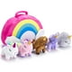 thumbnail image 1 of Juego De Animales De Unicornio De Peluche – Juego De 5 Juguetes Para Niños Pequeños – Con Bolsa De Transporte Arcoíris – 2 Unicornios, Gatito, Cachorro Y Narval – Regalo De Cumpleaños Para Niñas De 3,, 1 of 5