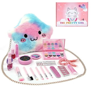 WATTNE Kids Makeup Kit for Girls 42 Pcs Washable Real Cosmetic