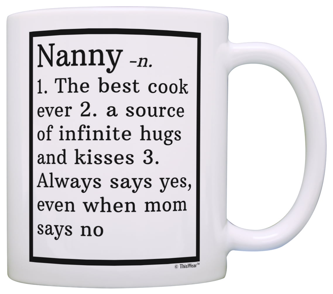 Photo Mug Christmas Mug Nanny Pink 4 Photos Personalised Mug