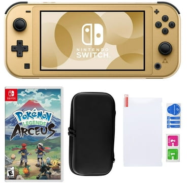 Nintendo Switch Lite Hyrule Console with Pokemon: Legends Arceus & Accessories