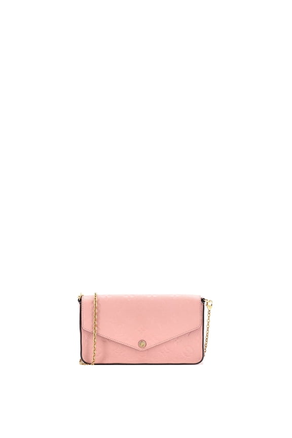 Pre-Owned Felicie Pochette Monogram Empreinte Leather By Rebag