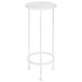thumbnail image 3 of vidaXL 11.8" x 27.5" 3-Tier White Metal Vintage Plant Stand 3 Count, 3 of 9