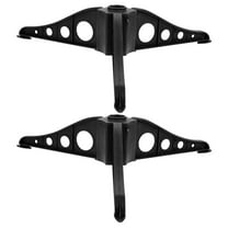 2Pcs Christmas Tree Base Bracket: Black Plastic Stand for Artificial Christmas Trees Easy Installation for Holiday Decorations