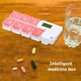 thumbnail image 3 of Caja de alarma de almacenamiento de medicamentos de medicina electrónica Recordatorio de sincronización Semana Caja de píldoras inteligente Hugtrwg  Para estrenar, 3 of 7