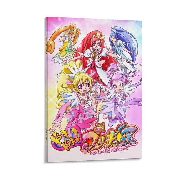 Anime Smile PreCure Print Poster Print Photo Art Painting Canvas Poster Home Decorative Bedroom Modern Decor Posters Gifts 24x36inch(60x90cm)