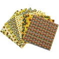 thumbnail image 5 of 10Pcs 19.7x19.7 inch Quilting Cotton Fabric Squares Quilting Supplies Multi-Color Design Printed Sunflower Fabric for DIY(Sunflower), 5 of 6
