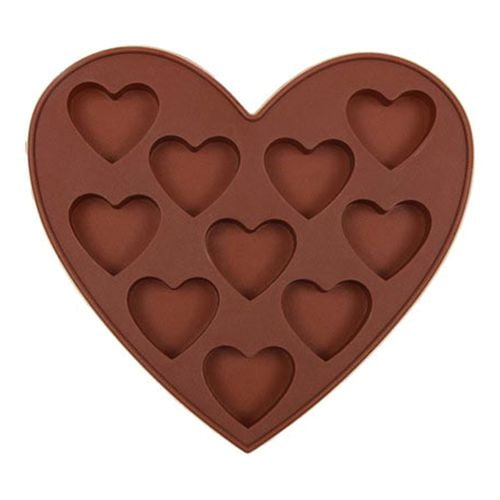 AkoaDa Chocolate Molds 1 Pack Silicone Hard Candy Molds Heart Shaped ...