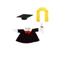thumbnail image 4 of White Graduation Porch Goose Outfit with Pearl Tassel and Keepsake Urn, Black, 4 of 9