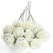 Homeholiday 50Pcs Artificial Flowers For Wedding Arrangement Bouquet