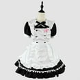 thumbnail image 1 of Puntoco Ropa De Juego Para Mujer, Traje De Mucama Cosplay, Vestido De Princesa, Vestido De Manga Corta Con Cuello Redondo, Negro Xxxl,Regalos Para Mujer Joven, 1 of 4