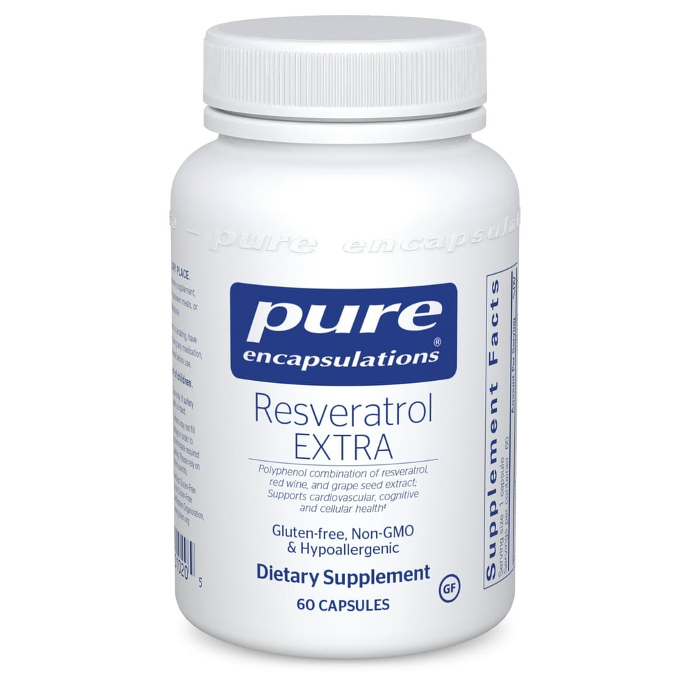 Pure Encapsulations Resveratrol EXTRA Supplement to Support Healthy