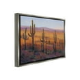 thumbnail image 4 of Stupell Industries Desert Cactus Plants Landscape Painting Gray Floater Framed Canvas Art Print Wall Art, 21 x 17, 4 of 10