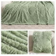 thumbnail image 5 of weibbin Plush Fleece Sofa Throw Blanket for Nap Lounge Bedroom All Season Use 28x40in Green, 5 of 6