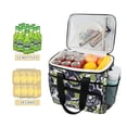 thumbnail image 2 of FORMRS Insulated Cooler Bag 24 Cans Capacity Soft Leakproof Lunch Box with Side Pockets, Retro Floral Pattern, 2 of 7