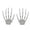 Gray, variant on Halloween Noctilucent Skeleton Hands - Noctilucent Plastic Fake Human Skeleton Hands for Halloween Party