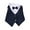 Navy Blue, variant on Visland Pet Suit Bowtie Short Sleeve Cat Outfit Dog Wedding Suit Formal Shirt for Small Dogs