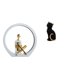 thumbnail image 1 of Elegante Escultura De Niña Y Gato Para Dormitorio, Estantería, Centro De Mesa, Decoración De Resina Versátil, Adorno Coleccionable Para Sala De Estar., 1 of 8