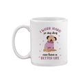 thumbnail image 2 of Work Hard Better Life Dog Mug - Smartprints Designs,, 2 of 4