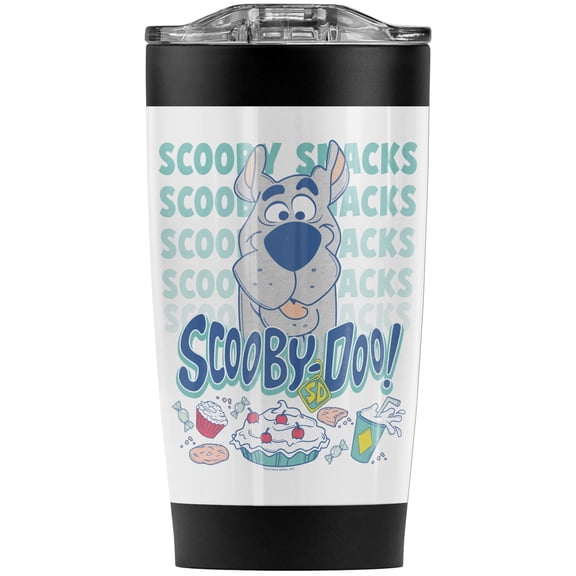 Scooby Doo Snacks Stainless Steel Tumbler 20 oz Coffee Travel Mug/Cup, Vacuum Insulated & Double Wall with Leakproof Sliding Lid | Great for Hot Drinks and Cold Beverages