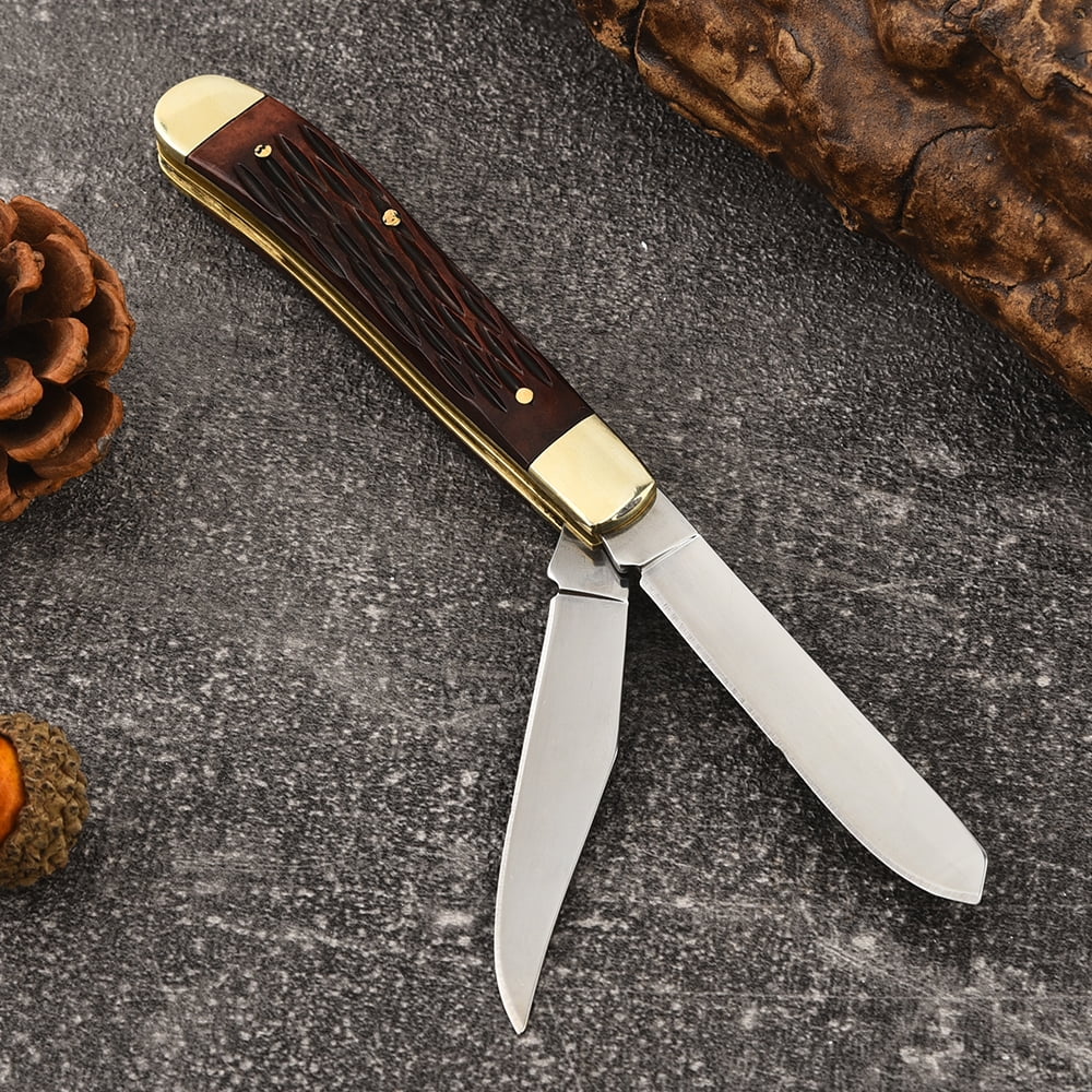 Classic Multi-Functional Copper Folding Knife - Gift for Boyfriend Dad, Outdoor Essential