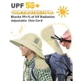thumbnail image 5 of Catalonia Sun Hat for Men,Polyester Outdoor Wide Brim Hat with Neck Flap Cover for Fishing Hiking Safari Gardening, 5 of 8