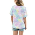 thumbnail image 4 of SGFCWSX Girls Short Sleeve T-Shirt, Teens Tie Dye Oversized Crew Neck Tees Casual Summer Tops Multicolor Size 14-15 Years, 4 of 8