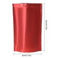 Fieroe Storage, 100Pc Red Food Grade Aluminum Foil Ziplock Bag, Storage