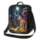 thumbnail image 1 of Disketp Purple Glowing Mushroom Bolsa Térmica Estampada para Almuerzo, Lonchera para Hombres y Mujeres Adultos, 1 of 7