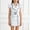 White, variant on Girls Lace Flutter Sleeve Set 2 Piece Party Boutique Double Breasted Belted Dress Suit Toddler Summer Lapel Outfit White Size 1-2Years