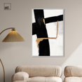 thumbnail image 2 of Dichotomy IV Canvas Black and Gold Art by Art Remedy, White Frame, 30 x 45, 2 of 7