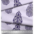 thumbnail image 2 of Soimoi Rayon Crepe Fabric Floral & Paisley Block Print Fabric by The Yard 46 Inch Wide, 2 of 3