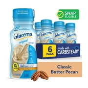 Glucerna Original Diabetic Protein Shake, Classic Butter Pecan, 8 fl oz Bottle, 6 Count