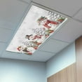 thumbnail image 2 of Christmas 1 Piece Winter Snow Scene Snowflakes Snowman Mistletoe Magnetic Fluorescent Light Covers, 2x4 Ft, Magnetic Light Covers for Ceiling Lights Classroom Office Home Decor, 2 of 9