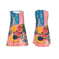 thumbnail image 7 of Naloa Colorful Summer Fruit Table Print Women's Summer Spring Casual Beach Sundress,Vacation Sleeveless Tank Crewneck Loose Dresses, 7 of 7