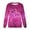 Purple, variant on Womens Sweatshirt Women's Spring Autumn and Summer Love Printed Bright Glitter Hoodless Long Sleeve Loose Round Neck Daily Hundred Sweatshirt Womens Basic Tops (Hot Pink,XXXL)