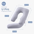 thumbnail image 2 of Funda fresca para almohada maternal Momcozy Dreamlign U Pro posicional corporal de 127-183 cm, 2 of 7