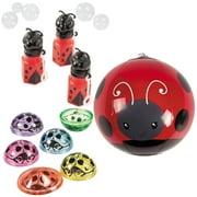 Fun Express 36 Piece Lovely Ladybug Inflatable Toys and Handouts Kit for 12