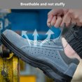thumbnail image 5 of Safety Trainers Mens Steel Toe Cap Trainers Lightweight Safety Work Shoes Work Trainers Puncture Proof Shoes Non-Slip Breathable, 5 of 10