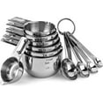 thumbnail image 2 of Hudson Essentials Stainless Steel Measuring Cups and Spoons Set - Stackable Set with Spout (11 Piece Set), 2 of 4