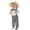 Black, variant on Ulanda Fall Outfit Newborn Baby Boy Gentleman Long Sleeve Bow Tie Romper Plaid Suspender Pants 2Pcs Christmas Clothes Set (Khaki, 12-18 Months)