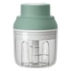 thumbnail image 1 of Picadora de ajo eléctrica con carga USB, inalámbrica, 3 cuchillas, máquina trituradora de ajo para condimentos, carne, suplemento alimenticio, color verde, 1 of 15