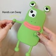 thumbnail image 3 of 3D Cute Frog Case for iPhone 15 Pro,Cartoon Kawaii Frog (Hands and feet Can Sway) Kids Teens Girls Women Creative Character Soft Silicone Casefor iPhone 15 Pro 6.1 inch 2023 (Green), 3 of 14