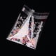 thumbnail image 3 of 1 bolsa rectangular de celofán OPP con forma de corazón, bolsas para dulces con estampado de corazones, bolsas transparentes autosellables, 3 of 3