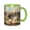 Green, variant on Holiday Beach Starfish Coffee Mug Fun Custom Ceramic Mugs 11oz Sky Blue